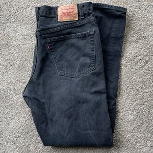Levi’s 550 Relaxed Black Jeans 38 X 36